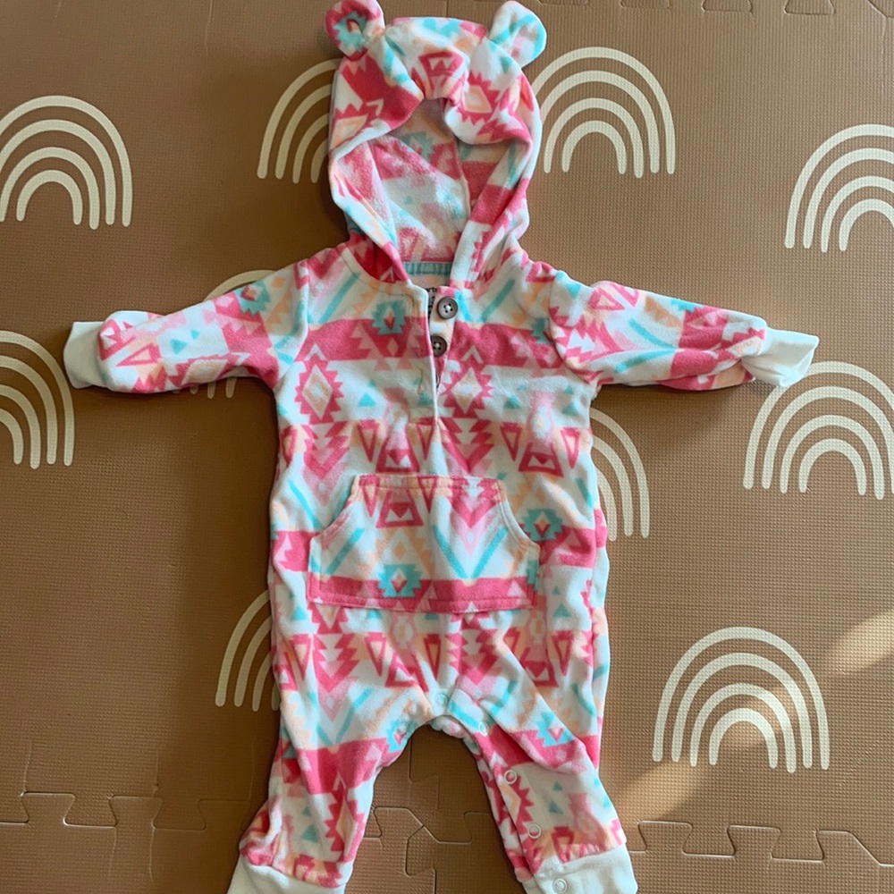 Aztec print Carter’s outfit.